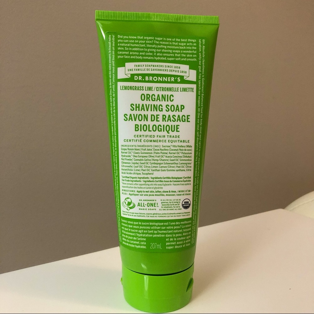Dr Bronner’s Shave Soap Lemongrass Lime